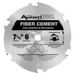 7-1/4 in. x 6-Tooth Fiber Cement Cutting Saw Blade by Avanti Pro