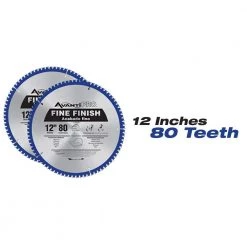 7-1/4 in. x 24 Tooth Saw Blade, 10 in. x 40 Tooth Saw Blade and 2-Pack 12 in. x 80 Tooth Circular Saw Blades by Avanti Pro -Graintex Sales avanti pro circular saw blades p0724r1040x80pp 1f 1000
