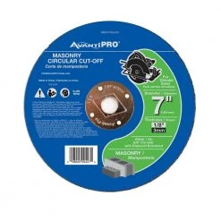 7 in. x 1/8 in. x 5/8 in. Masonry Cut-Off Disc (10-Pack) by Avanti Pro