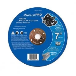 7 in. x 1/8 in. x 5/8 in. Metal Cut-Off Disc (10-Pack) by Avanti Pro