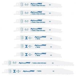 Bi-Metal Reciprocating Saw Blade Set (9-Piece) by Avanti Pro