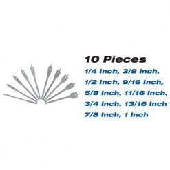 9-Piece Wood and Metal Reciprocating Blade Set, 12-Piece Jigsaw Blade Set, and 10-Piece Spade Bit Set (31-Pieces) by Avanti Pro -Graintex Sales avanti pro reciprocating saw blades ps09sju12bcs10 1f 1000