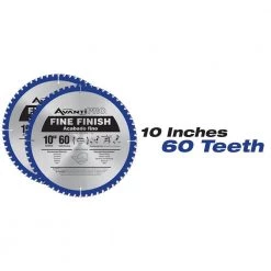 10 in. x 60-Tooth Saw Blade (2-Pack) and 12 in. x 80-Tooth Circular Saw Blades (2-Pack) (4-Pieces) by Avanti Pro -Graintex Sales avanti pro table saw blades miter saw blades p128080106060pp 4f 1000