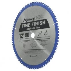 12 in. x 80-Tooth Fine Finish Circular Saw Blade (2-Pack) by Avanti Pro -Graintex Sales avanti pro table saw blades miter saw blades p128080pp 40 1000