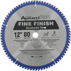 12 in. x 80-Tooth Fine Finish Circular Saw Blade (2-Pack) by Avanti Pro -Graintex Sales avanti pro table saw blades miter saw blades p128080pp c3 1000