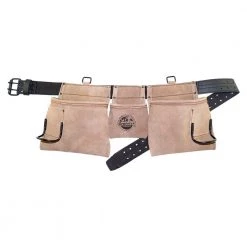 5-Pocket Suede Leather Work Apron in Beige by Graintex