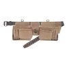 Beige 12-Pocket Suede Leather Tool Apron by Graintex