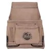9-Pocket Top Grain Leather Nail and Tool Pouch by Graintex -Graintex Sales beige graintex tool belts st2041 64 1000
