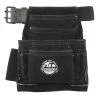10-Pocket Black Leather Suede Nail & Tool Pouch w/2 in. Belt by Graintex -Graintex Sales black graintex tool belts ss2670 64 1000
