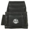 10-Pocket Black Leather Suede Nail & Tool Pouch by Graintex -Graintex Sales black graintex tool belts ss2770 64 1000