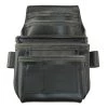 7-Pocket Black Rugged Top Grain Leather Tool Pouch by Graintex -Graintex Sales black graintex tool belts st2852 64 1000