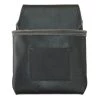 1 Pocket Black Rugged Top Grain Leather Tool Pouch by Graintex