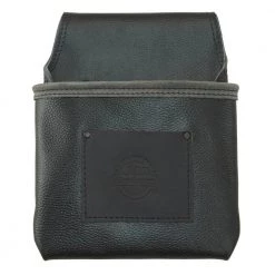1 Pocket Black Rugged Top Grain Leather Tool Pouch by Graintex