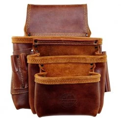 10-Pocket Framers Professional Tool Pouch with Ambassador Series Top Grain Leather by Graintex