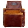 8-Pocket Framers Professional Tool Pouch with Ambassador Series Top Grain Leather by Graintex -Graintex Sales brown graintex tool belts as2558 64 1000