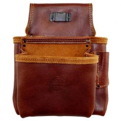 8-Pocket Framers Professional Tool Pouch with Ambassador Series Top Grain Leather by Graintex