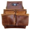 5-Pocket Framers Professional Tool Pouch with Ambassador Series Top Grain Leather by Graintex -Graintex Sales brown graintex tool belts as2567 64 1000