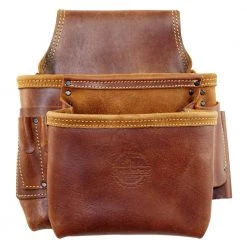 5-Pocket Framers Professional Tool Pouch with Ambassador Series Top Grain Leather by Graintex
