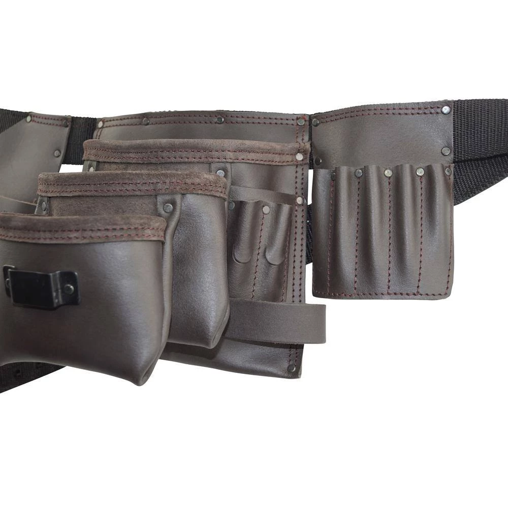 18-Pocket Electricians Tool Apron with Oil Tanned leather by Graintex 6 18-Pocket Electricians Tool Apron with Oil Tanned leather by Graintex - Image 4