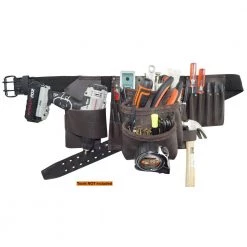 18-Pocket Electricians Tool Apron with Oil Tanned leather by Graintex 11 18-Pocket Electricians Tool Apron with Oil Tanned leather by Graintex -Graintex Sales brown graintex tool belts el2161 44 1000