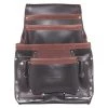 10-Pocket Oil Tanned Leather Nail and Tool Pouch by Graintex