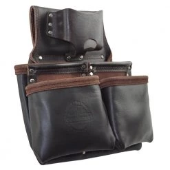 6-Pocket Oil Tanned Leather Framers Nail and Tools Pouch by Graintex -Graintex Sales brown graintex tool belts os2083 4f 1000