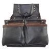 6-Pocket Oil Tanned Leather Framers Nail and Tools Pouch by Graintex -Graintex Sales brown graintex tool belts os2083 64 1000