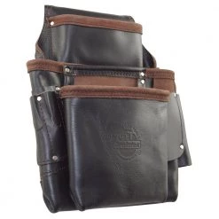 9-Pocket Oil Tanned Leather Framers Nail and Tools Pouch by Graintex -Graintex Sales brown graintex tool belts os2085 4f 1000