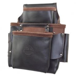 9-Pocket Oil Tanned Leather Framers Nail and Tools Pouch by Graintex -Graintex Sales brown graintex tool belts os2085 c3 1000