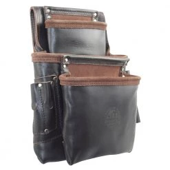 9-Pocket Oil Tanned Leather Framers Nail and Tools Pouch by Graintex -Graintex Sales brown graintex tool belts os2087 4f 1000