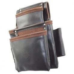 9-Pocket Oil Tanned Leather Framers Nail and Tools Pouch by Graintex -Graintex Sales brown graintex tool belts os2087 c3 1000