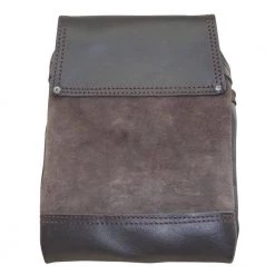5-Pocket Oil Tanned Leather Left Handed Nail and Tool Pouch by Graintex -Graintex Sales brown graintex tool belts os2202 66 1000
