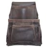 9-Pocket Oil Tanned Leather Nail and Tool Pouch by Graintex