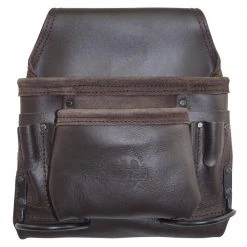 8-Pocket Nail and Tool Pouch with Oil Tanned Leather by Graintex
