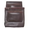 3-Pocket Oil Tanned Leather Nail and Tool Pouch by Graintex -Graintex Sales brown graintex tool belts os2257 64 1000