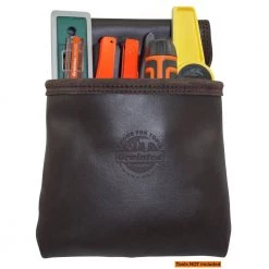 1-Pocket Oil Tanned Leather Nail and Tool Pouch by Graintex -Graintex Sales brown graintex tool belts os2259 1f 1000