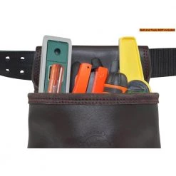 1-Pocket Oil Tanned Leather Nail and Tool Pouch by Graintex -Graintex Sales brown graintex tool belts os2259 c3 1000