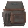 5-Pocket Right Handed Top Grain Oil Tanned Leather Nail and Tool Pouch by Graintex