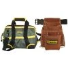10 Pocket Nail and Tool Pouch Set with 12 in. Tool Bag by Graintex -Graintex Sales brown graintex tool belts ss2974 64 1000