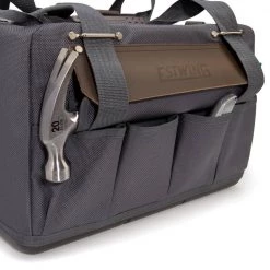 16 in. 17-Pocket Carpenter's Tool Bag by Estwing 17 16 in. 17-Pocket Carpenter's Tool Bag by Estwing -Graintex Sales brown gray estwing tool bags 94761 44 1000