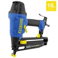 Pneumatic 2-1/2 in. 16-Gauge Straight Finish Nailer with Canvas Bag by Estwing