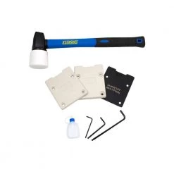 Pneumatic 18-Gauge L-Cleat Flooring Nailer with Fiberglass Mallet and Padded Bag by Estwing -Graintex Sales estwing floor nailers ef18glcn 44 1000