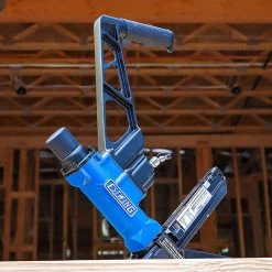 Pneumatic 2-in-1 15.5-Gauge and 16-Gauge 2 in. Flooring Nailer and Stapler with Bag by Estwing -Graintex Sales estwing floor nailers efl50q 76 1000