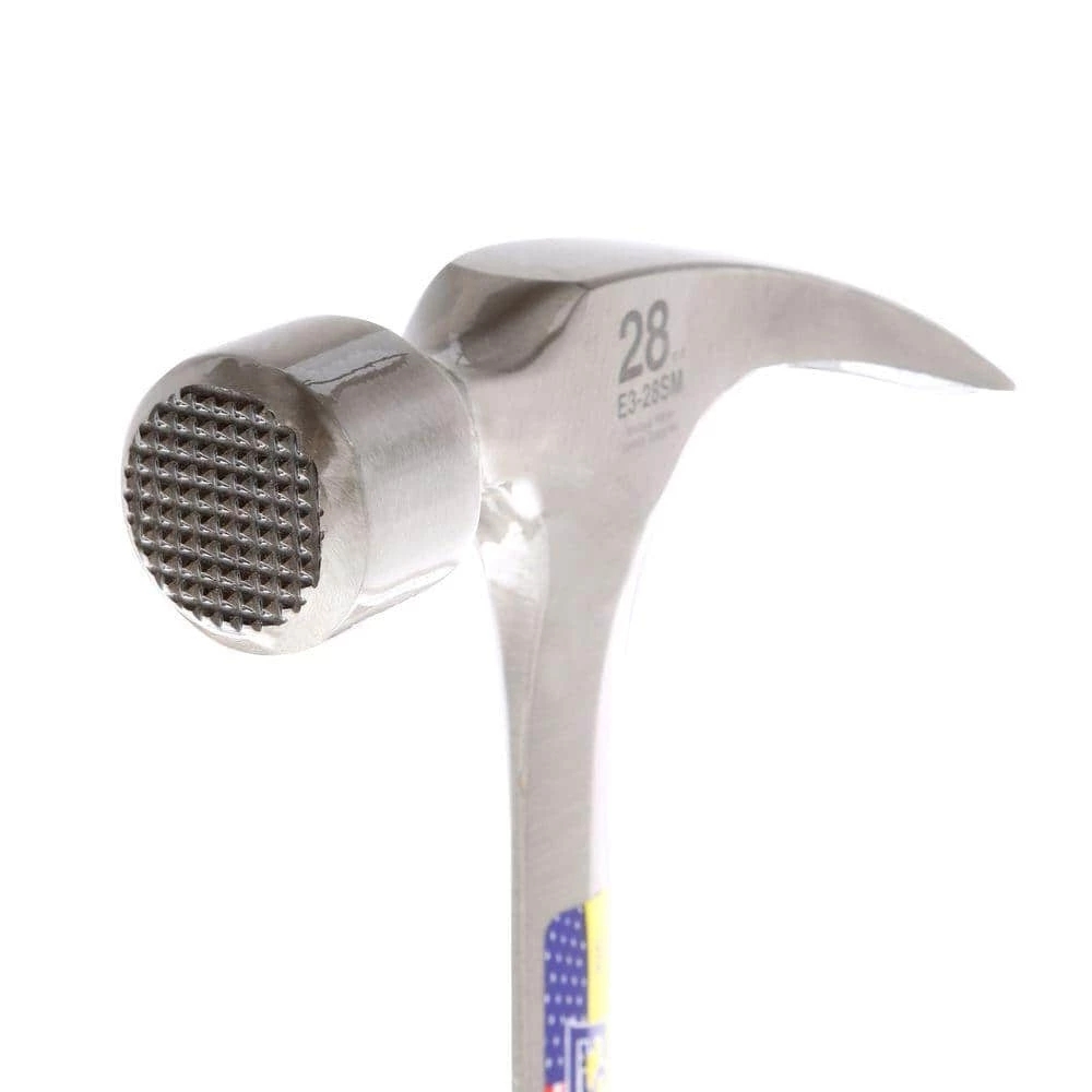28 oz. Milled-Face Framing Hammer with Shock Reduction Grip by Estwing 4 28 oz. Milled-Face Framing Hammer with Shock Reduction Grip by Estwing - Image 2