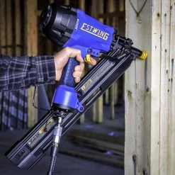 Pneumatic 34 degrees Clipped Head Framing Nailer with Padded Bag by Estwing -Graintex Sales estwing framing nailers efr3490 fa 1000