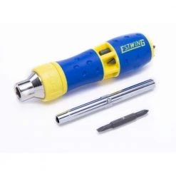 19-In-1 Reversible Ratcheting Screwdriver with 8-Piece Bit Set by Estwing -Graintex Sales estwing multi bit screwdrivers 42453 4f 1000