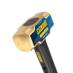 4 lbs. Brass Sledge Hammer with 12 in. Indestructible Handle by Estwing -Graintex Sales estwing sledge hammers esh 412x br 4f 1000