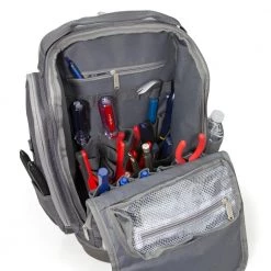 20 in. Hard Bottom Utility Backpack or Tool Bag by Estwing -Graintex Sales gray tan estwing tool bags 94759 1f 1000
