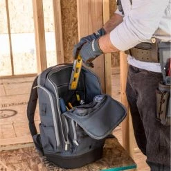 20 in. Hard Bottom Utility Backpack or Tool Bag by Estwing -Graintex Sales gray tan estwing tool bags 94759 d4 1000