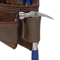 14-Pocket Leather Framer's Tool Rig by Estwing -Graintex Sales gray tan estwing tool belts 94746 1f 1000